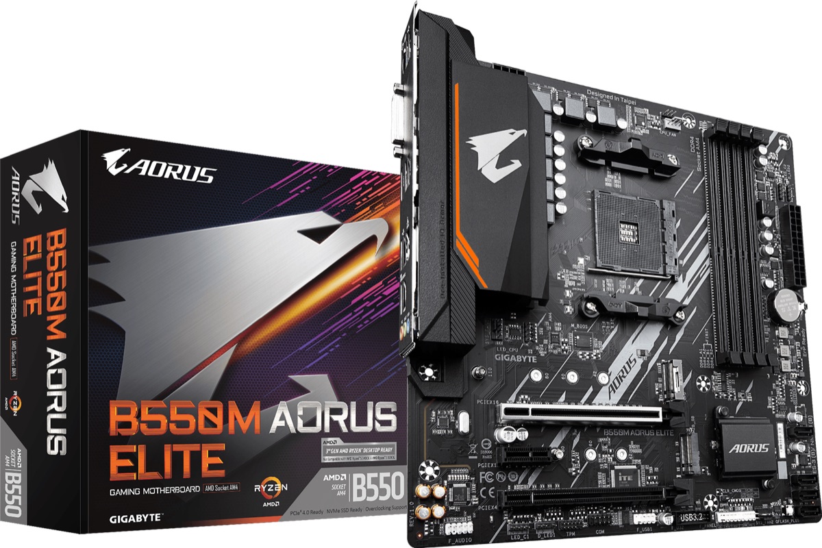 Материнская плата GIGABYTE B550M AORUS ELITE