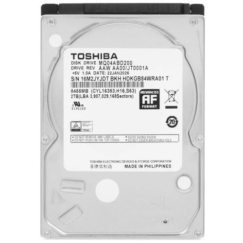 2 ТБ Жесткий диск Toshiba MQ04AB [MQ04ABD200]