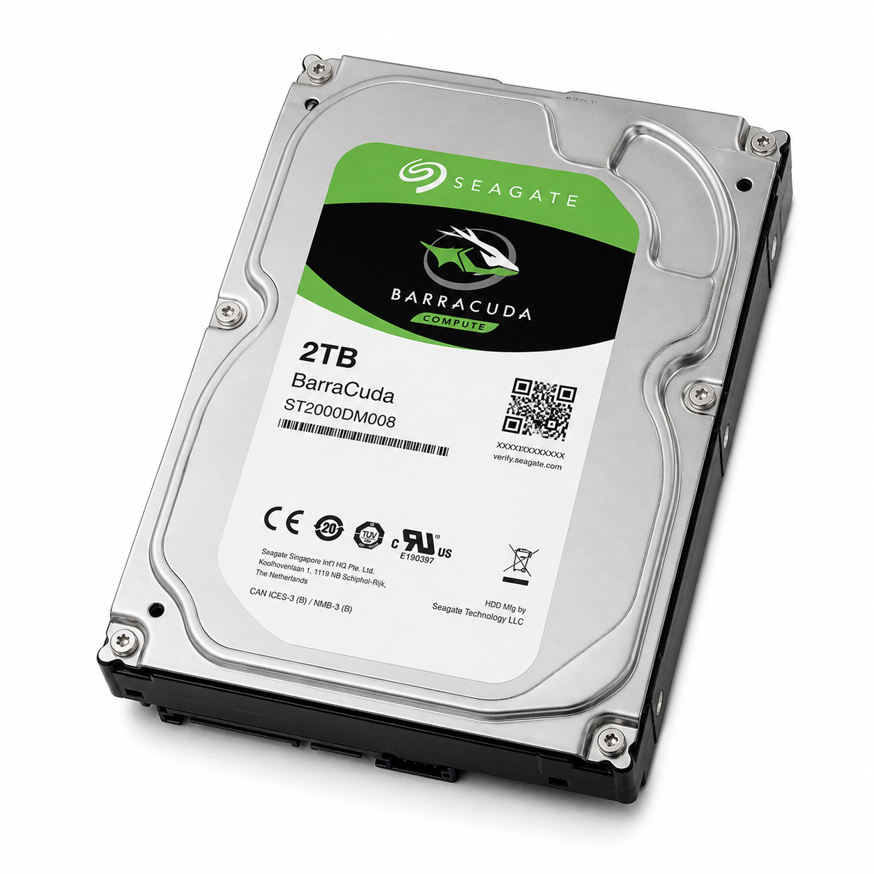 2 ТБ Жёсткий диск Seagate BarraCuda ST2000DM008