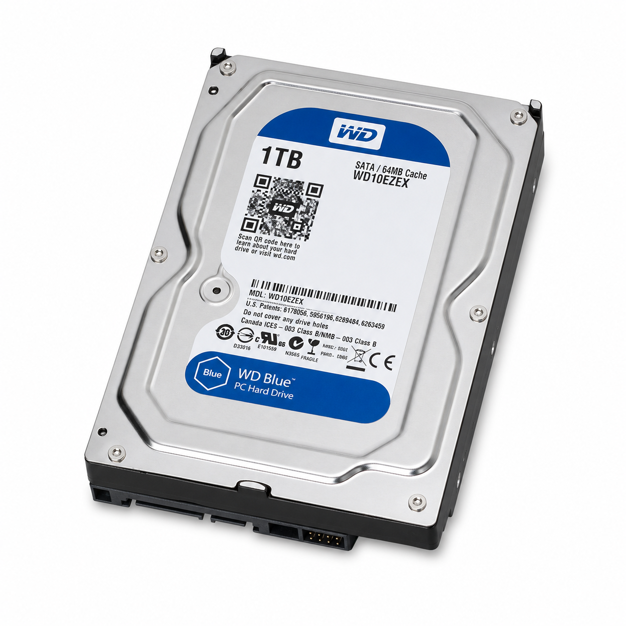 1 ТБ Жёсткий диск WD Blue WD10EZEX